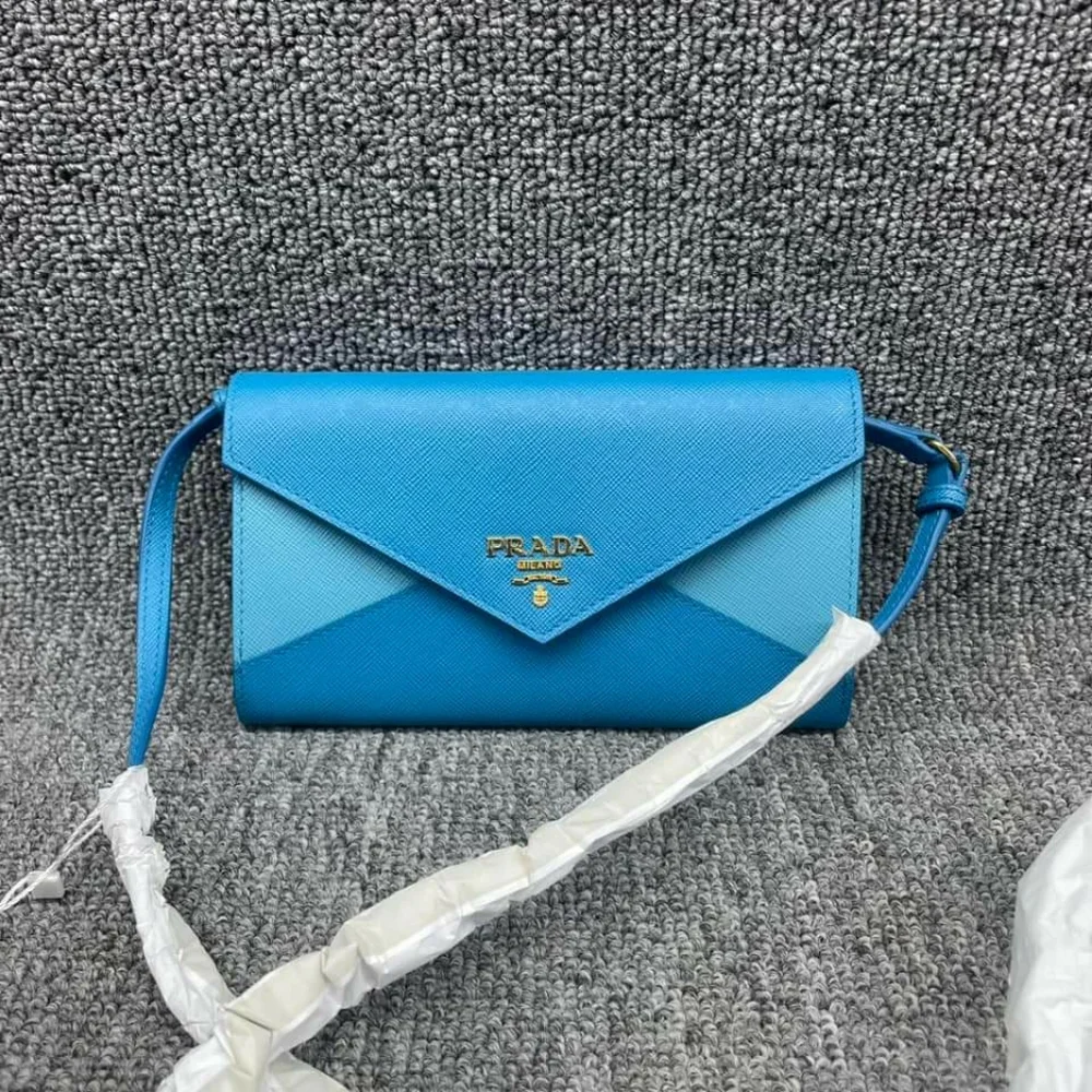 100% Authentic Prada Envelope Wallet on Strap Bag - Picture 1 of 10